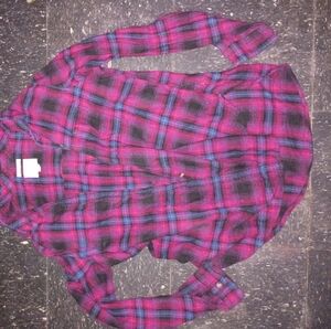 American Eagle Outfitters Multicolor Plaid Shirt Size Large-f2